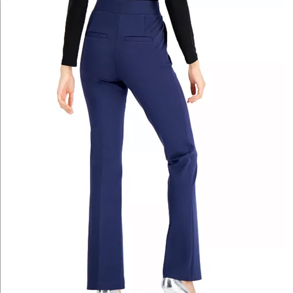 INC Side-Button Boot Cut Pants - Picture 4 of 6